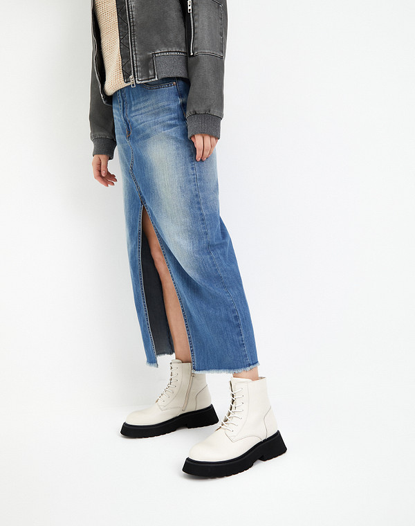 58-3203322-7115M Ботинки женские нат.кожа/ворсин-нат.кожа бел, Mascotte