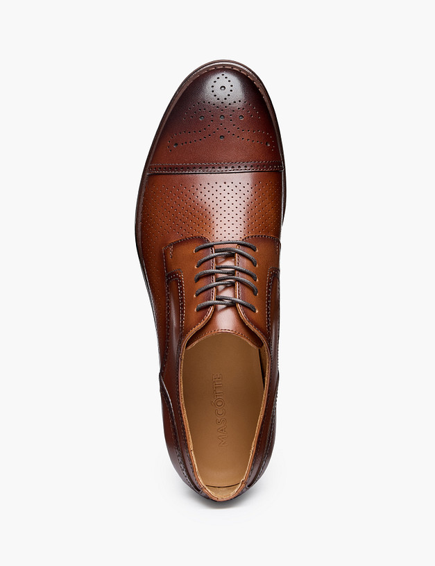 Коричневые мужские полуботинки MASCOTTE 142-611512-0109 | ракурс 4