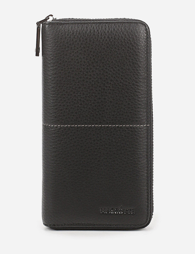 Черное мужское портмоне MASCOTTE 602-0132-102 | ракурс 1
