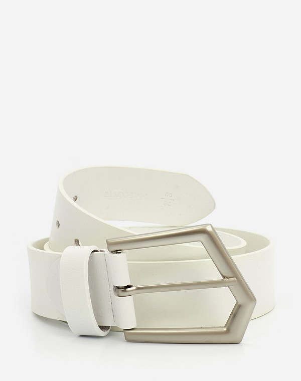 701-1208-601 Ремень жен. кож.спилок бел, Mascotte