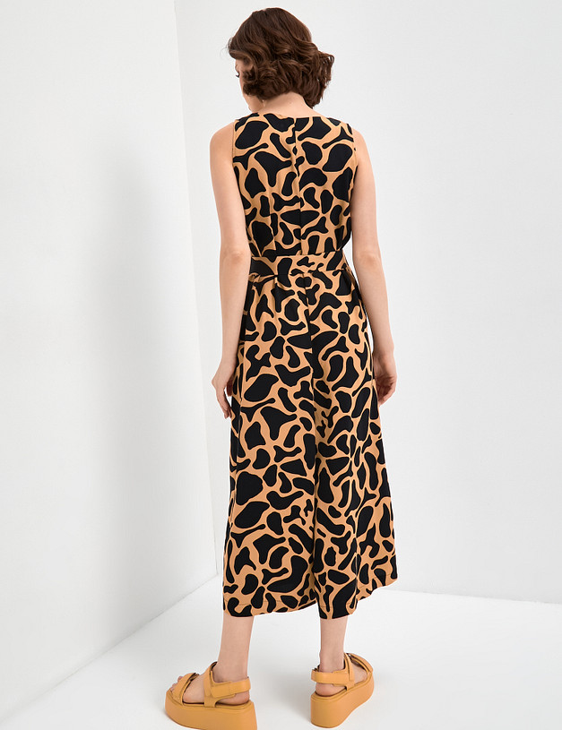 Женский летний комбинезон с принтом MASCOTTE 790-3103-2401 | ракурс 4