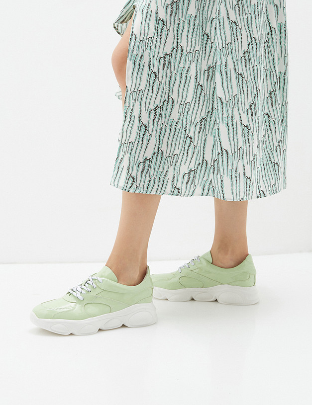 Зеленые женские кроссовки MASCOTTE 15-016711-3720M | ракурс 6