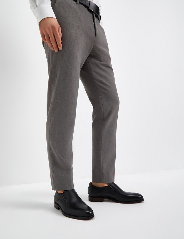 Черные мужские туфли из натуральной кожи MASCOTTE 175-311011-0102 | ракурс 1