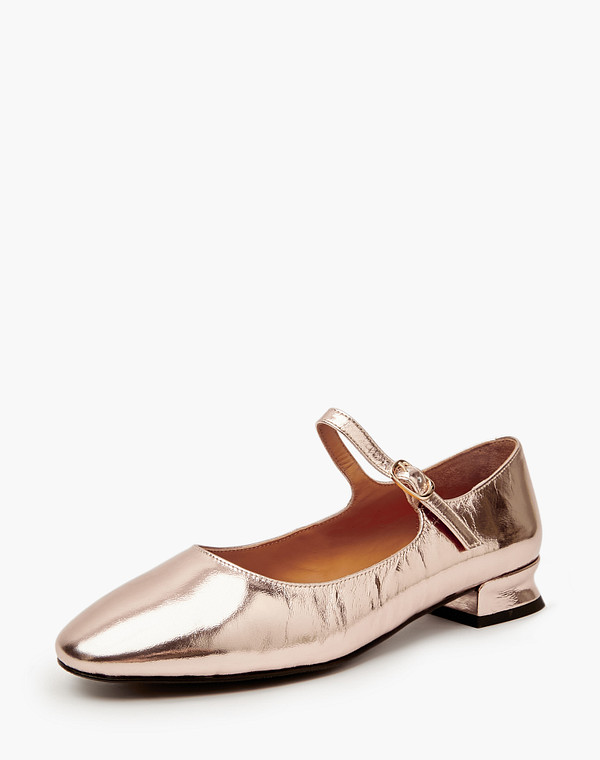 100-411211-0115 Туфли женские нат.кожа/нат.кожа золото, Mascotte