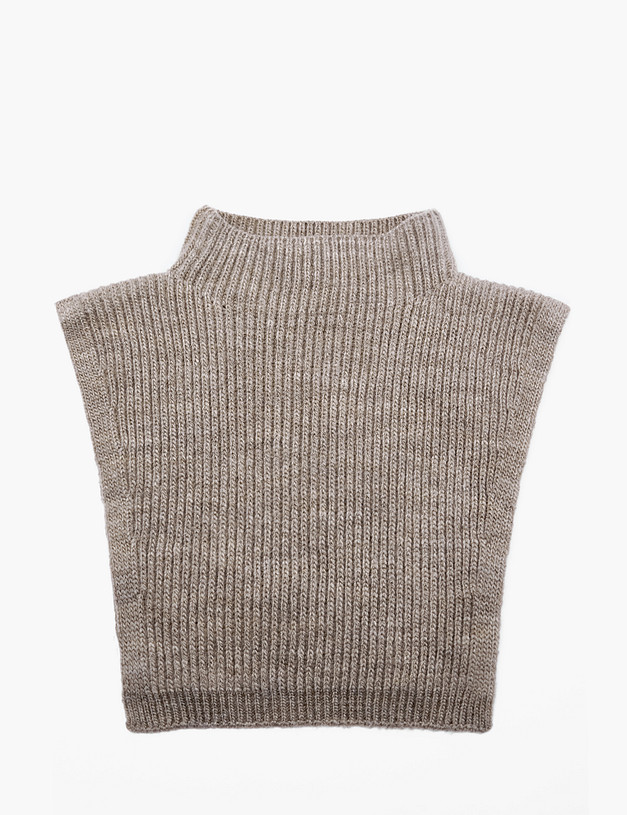 Бежевый женский шарф-манишка MASCOTTE 781-1101-508 | ракурс 2