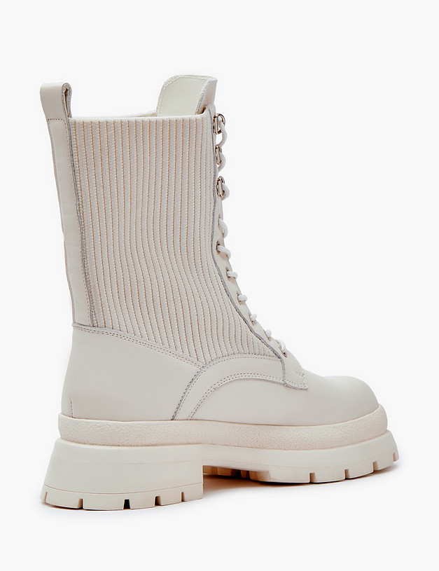 Белые женские ботинки MASCOTTE 58-325721-4156M | ракурс 3