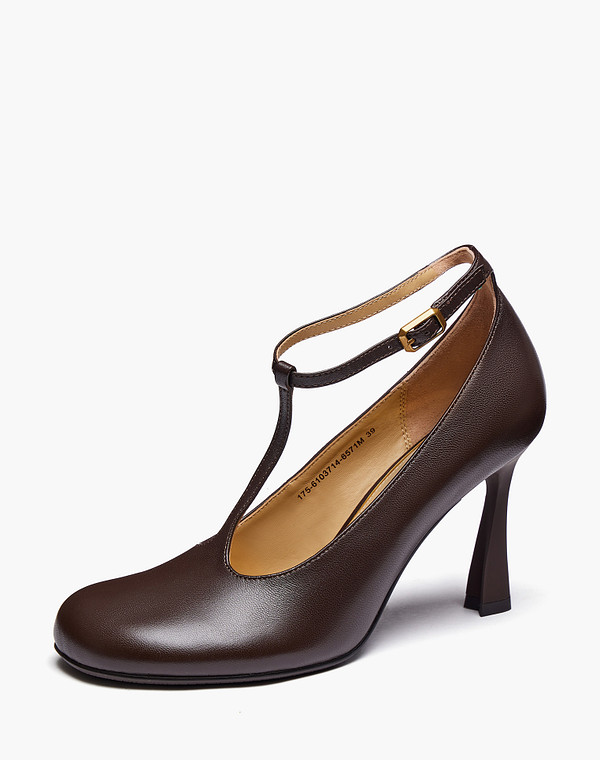 175-6103714-6571M Туфли женские нат.кожа/нат.кожа корич, Mascotte