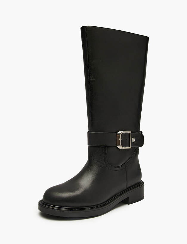 Черные женские зимние сапоги MASCOTTE 15-522231-0102 | ракурс 2