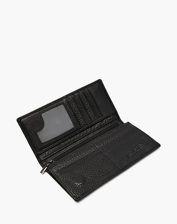 622-6105-102 Портмоне муж. нат.кожа/текстиль черн, Mascotte