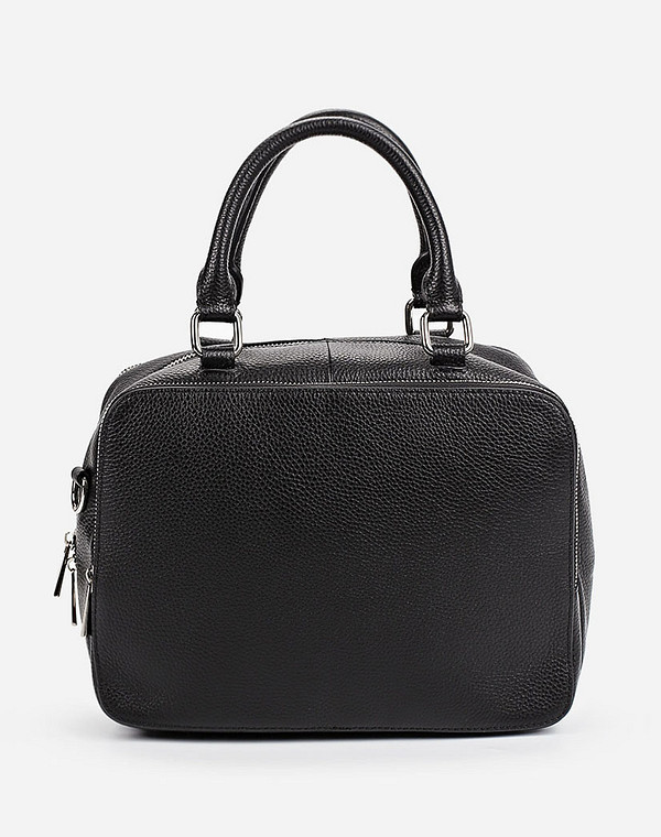 660-9203-102 Сумка женская нат.кожа/текстиль черн, S, Mascotte