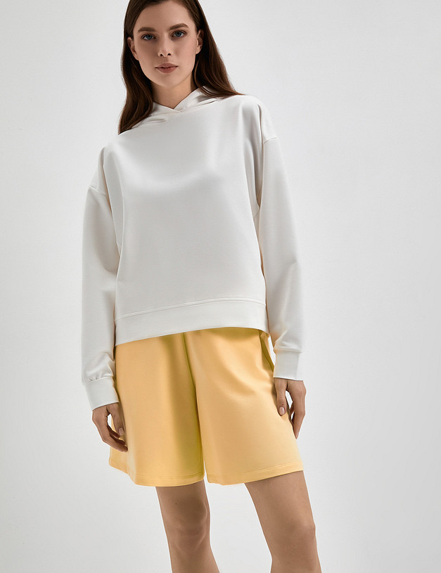 Белое базовое женское худи MASCOTTE 790-3109-2601 | ракурс 1