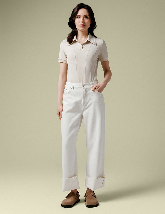 Бежевые велюровые женские сабо  MASCOTTE 15-420712-0208 | ракурс 2