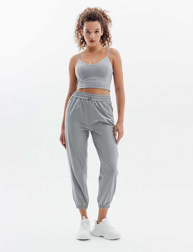 Серый спортивный топ MASCOTTE 234-3184-2410 | ракурс 4