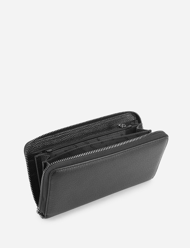 Черное мужское портмоне MASCOTTE 602-9219-102 | ракурс 3 Черное мужское портмоне MASCOTTE 602-9219-102 | ракурс 3