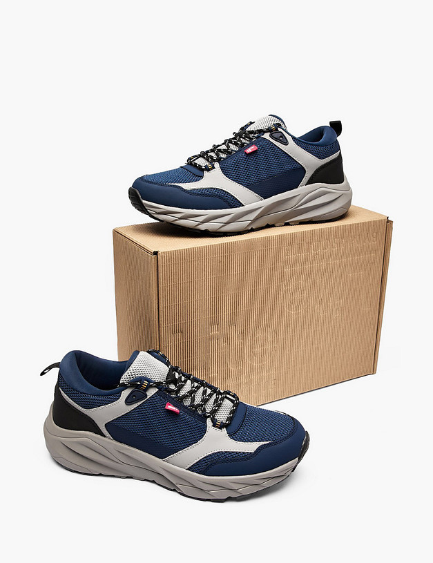 Синие мужские кроссовки MASCOTTE 181-512222-0203 | ракурс 7