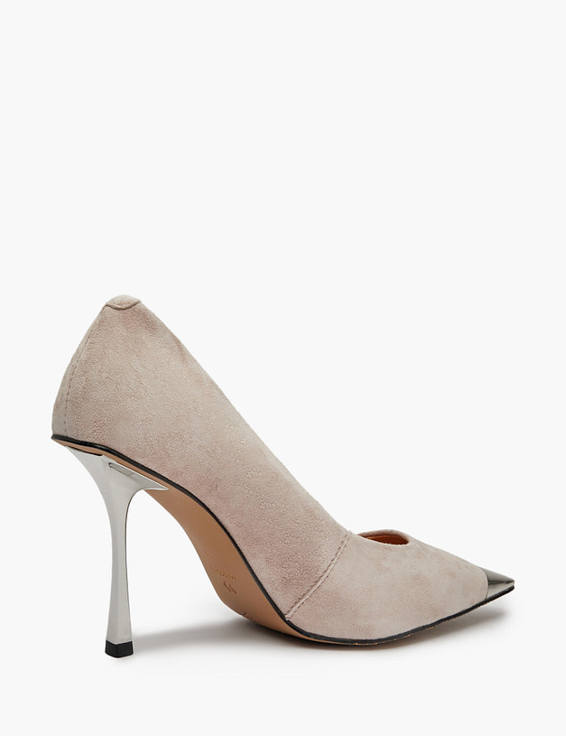 Бежевые женские туфли на шпильке MASCOTTE 233-513711-3618M | ракурс 3