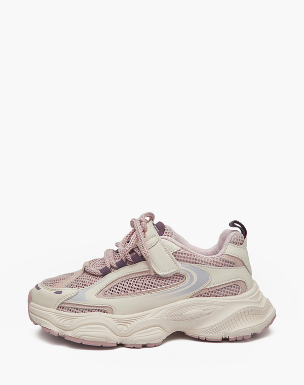 234-511521-0206 Полуботинки для активного отдыха девичьи текстиль-и.кожа/текстиль розов-молочн, Mascotte JUNIOR