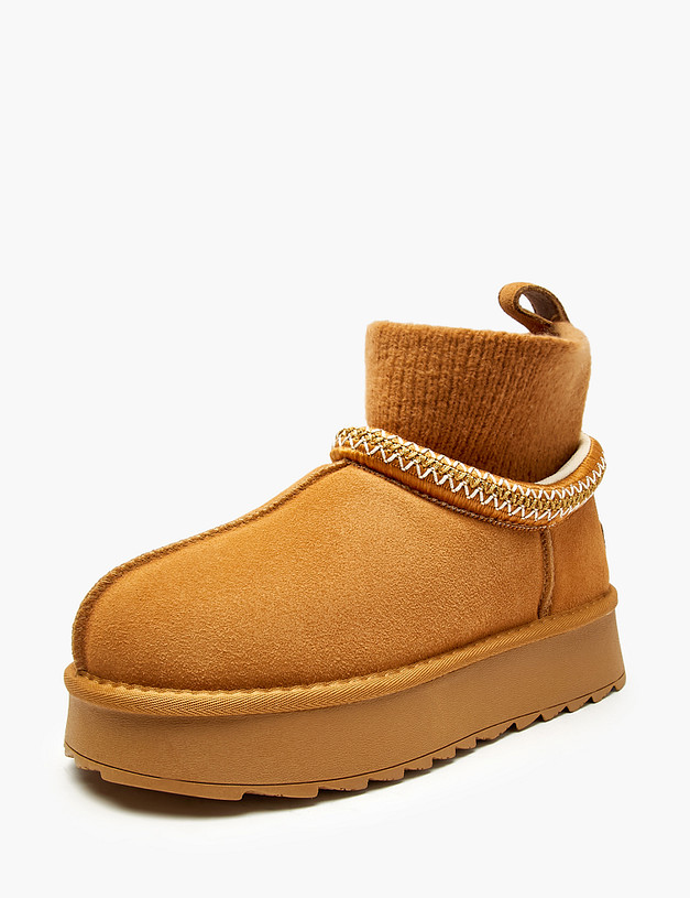 Рыжие женские угги MASCOTTE 234-520552-0208 | ракурс 2