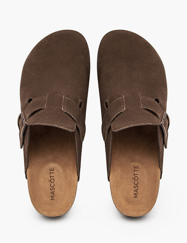 Коричневые мужские сабо MASCOTTE 98-614821-0209 | ракурс 4