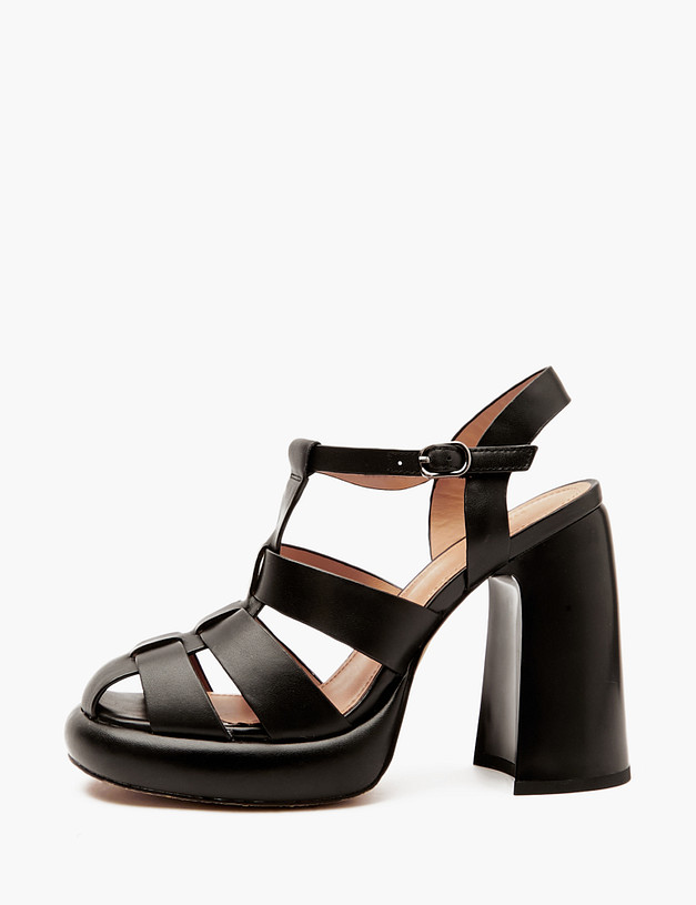 Черные женские босоножки MASCOTTE 233-4123713-0102 | ракурс 3