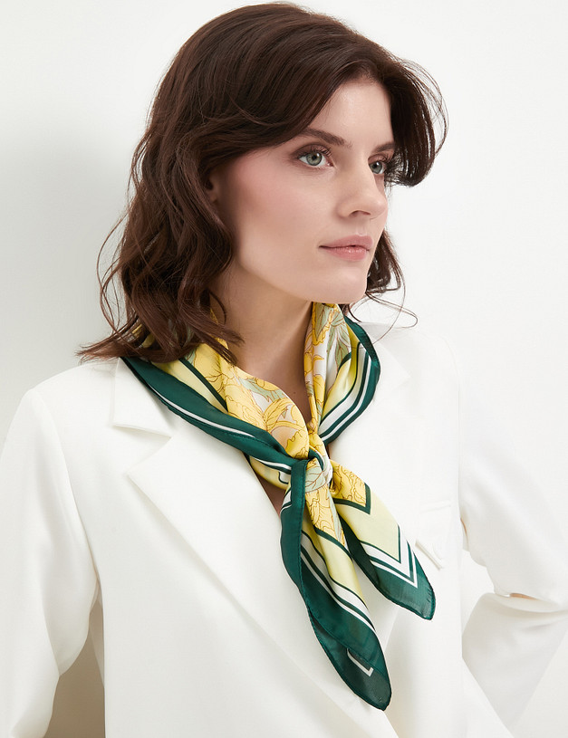 Желтый женский платок MASCOTTE 766-4112-2418 | ракурс 1