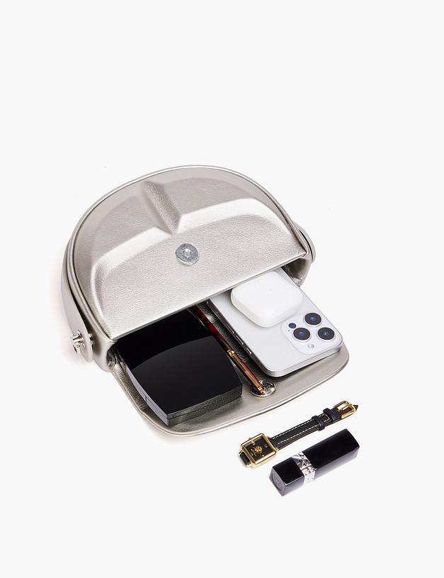 Серебристая женская сумка MASCOTTE 660-5224-616 | ракурс 6