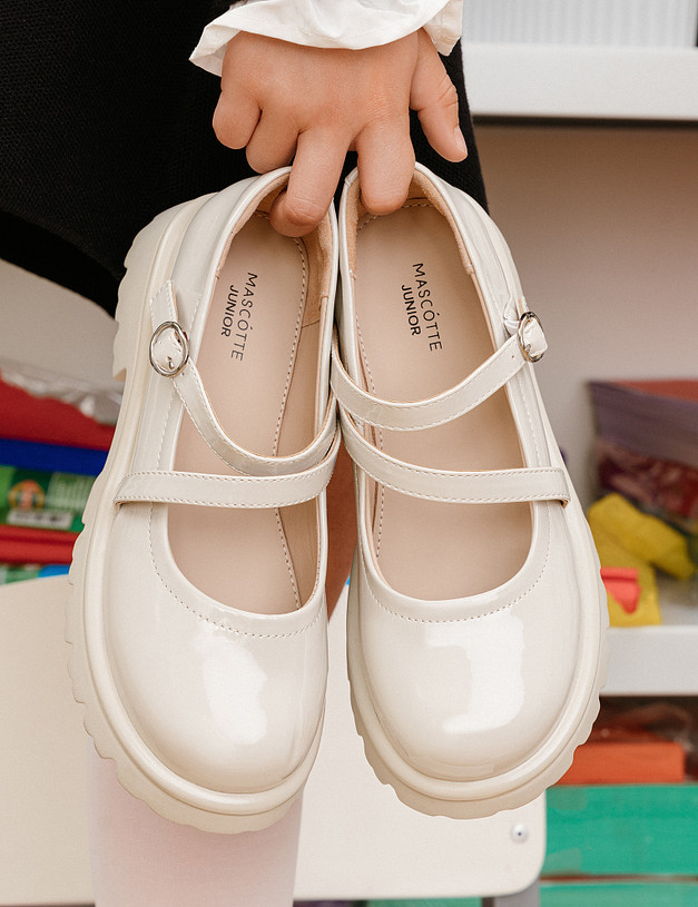 Молочные туфли Мэри Джейн для девочек MASCOTTE 98-522211-0601 | ракурс 1