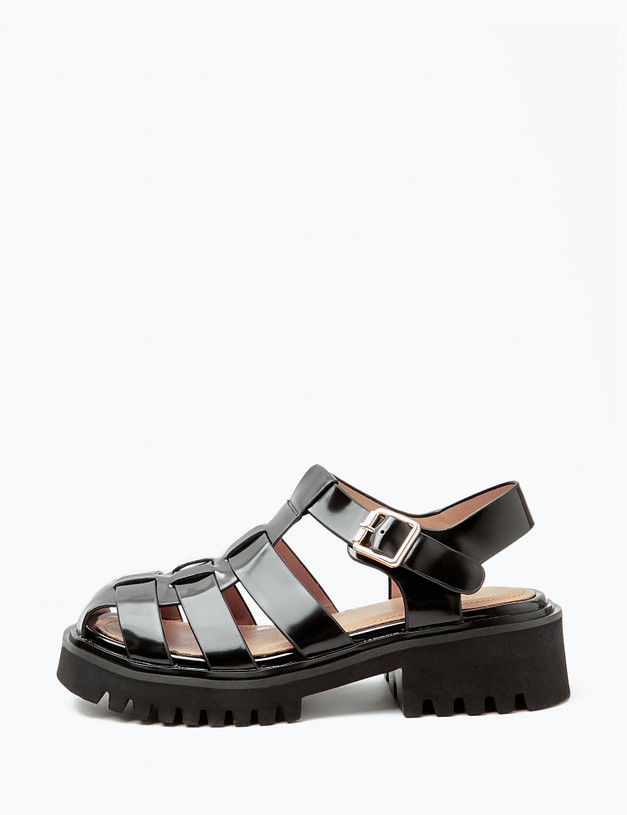 Черные женские сандалии MASCOTTE 58-411811-0102 | ракурс 5 Черные женские сандалии MASCOTTE 58-411811-0102 | ракурс 5
