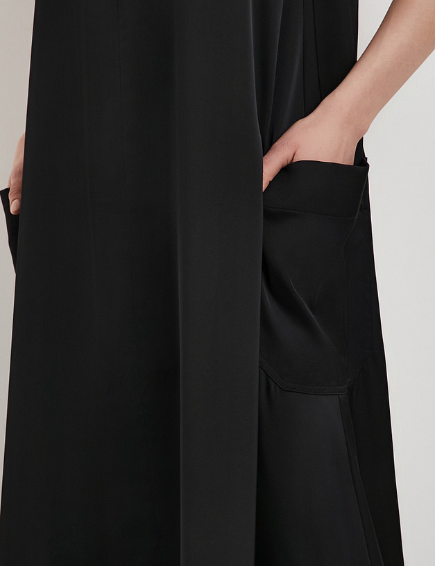 Черное женское платье MASCOTTE 998-5102-2402 | ракурс 4