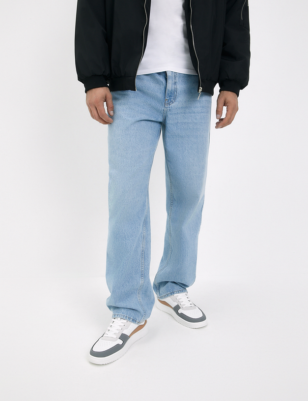 Белые мужские кеды с контрастными вставками MASCOTTE 151-420223-0612 | ракурс 9