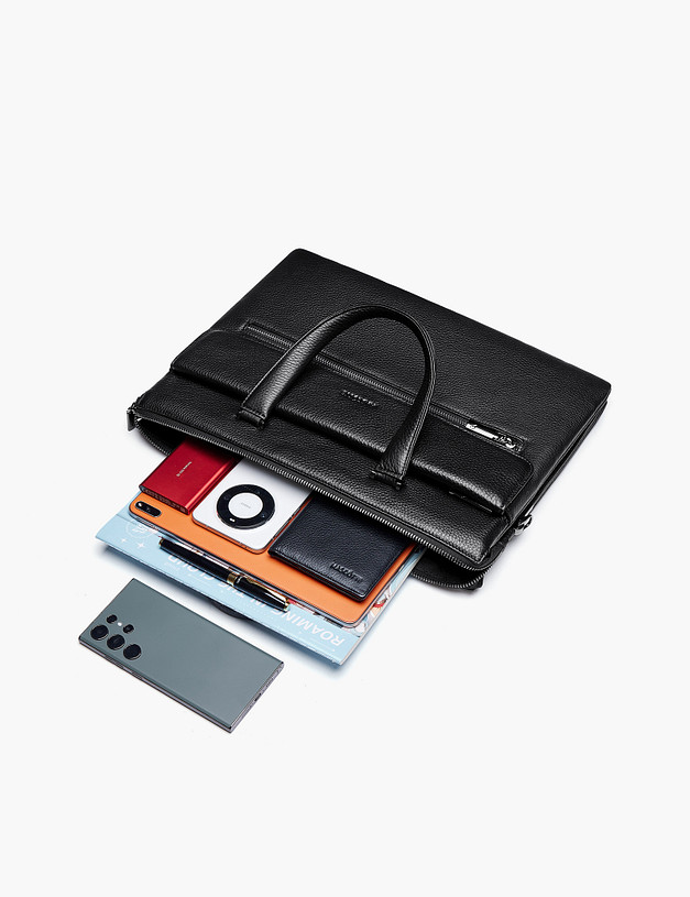 Черный мужской портфель MASCOTTE 622-5108-102 | ракурс 6