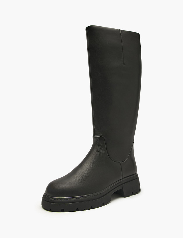 Черные женские зимние сапоги MASCOTTE 233-5283032-3100M | ракурс 2