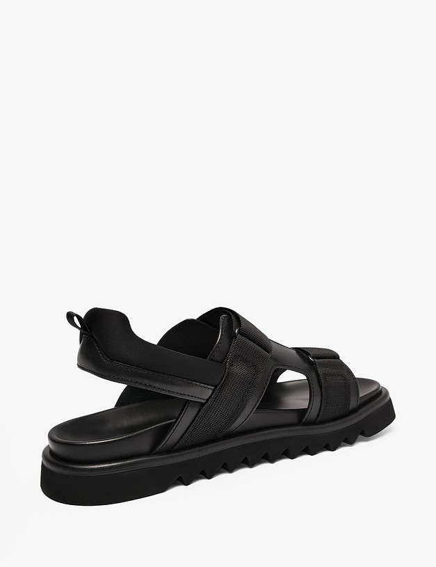 Черные мужские сандалии MASCOTTE 15-610412-0102 | ракурс 3