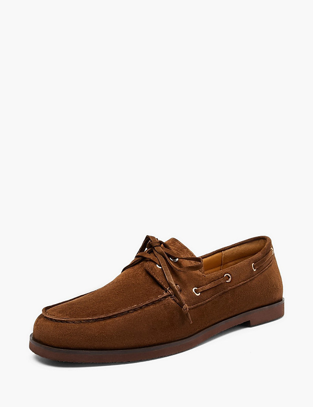 Коричневые женские топ-сайдеры MASCOTTE 234-610711-0609 | ракурс 2