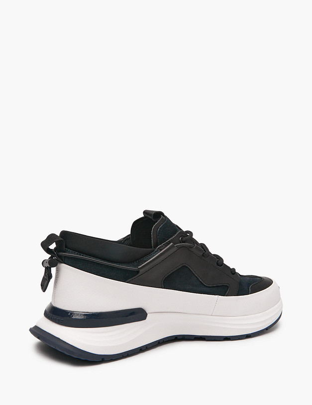 Синие мужские кроссовки с контрастной подошвой MASCOTTE 128-5130721-0203 | ракурс 3