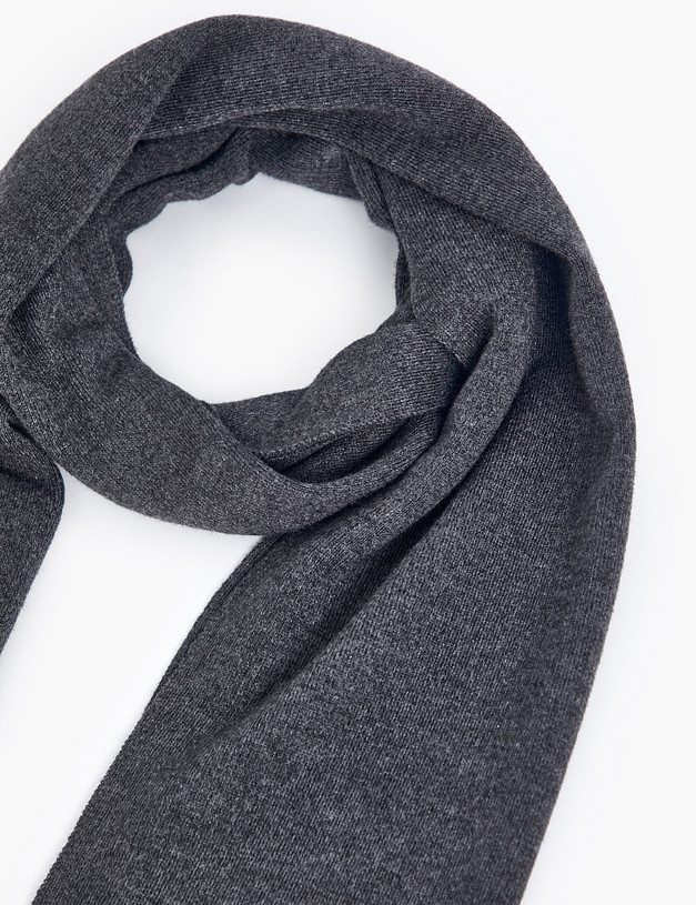 Серый мужской шарф MASCOTTE 766-5201-2410 | ракурс 3