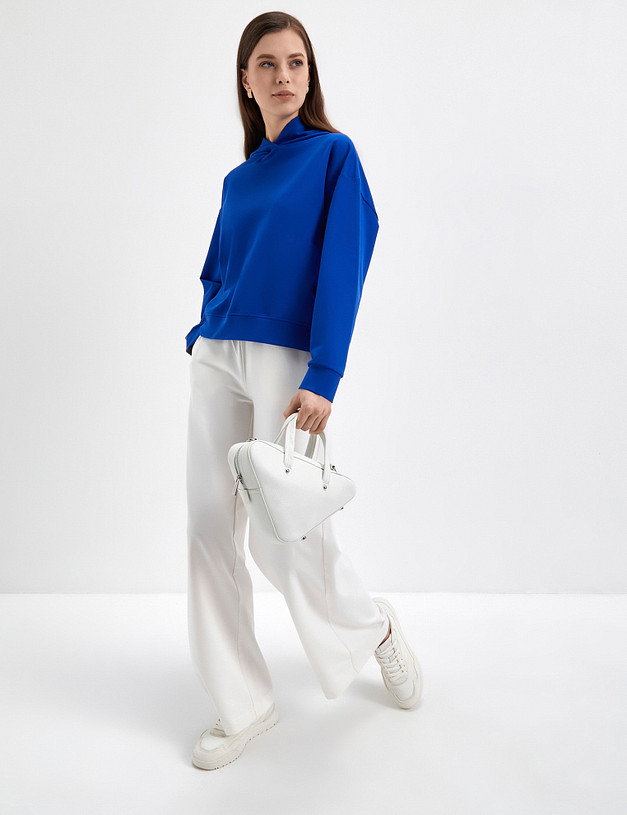 Синее женское худи MASCOTTE 790-3109-2603 | ракурс 1 Синее женское худи MASCOTTE 790-3109-2603 | ракурс 1