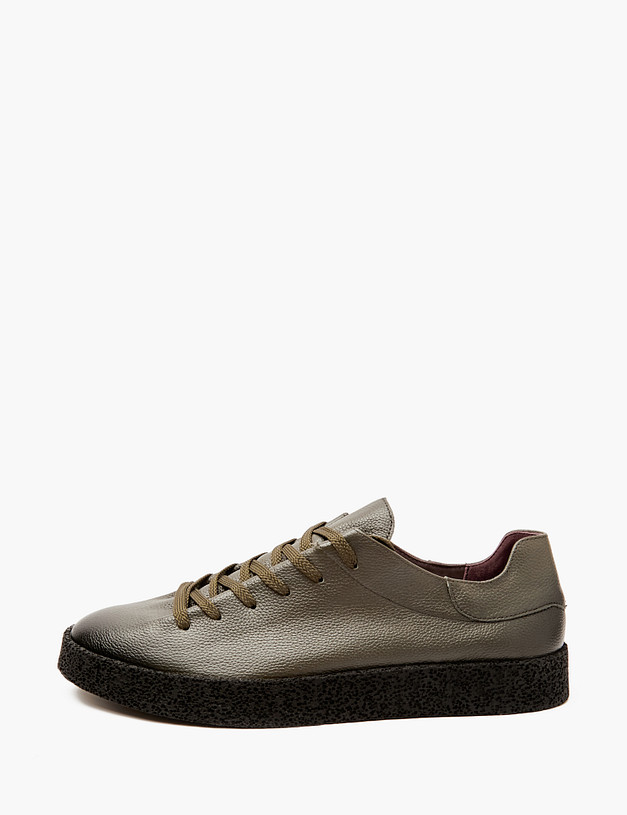 Оливковые мужские кеды  MASCOTTE 58-4110914-8123M | ракурс 1 Оливковые мужские кеды  MASCOTTE 58-4110914-8123M | ракурс 1