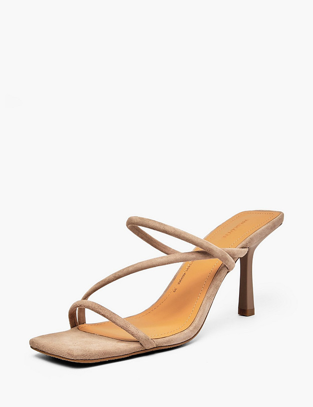 Серо-бежевые женские сабо MASCOTTE 234-611491-4699M | ракурс 2