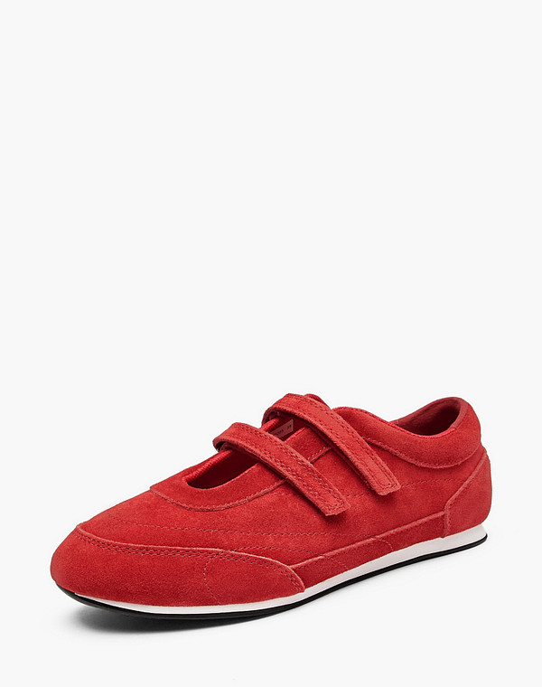 234-610421-0205 Полуботинки для активного отдыха женские велюр/текстиль красн, Lite by Mascotte