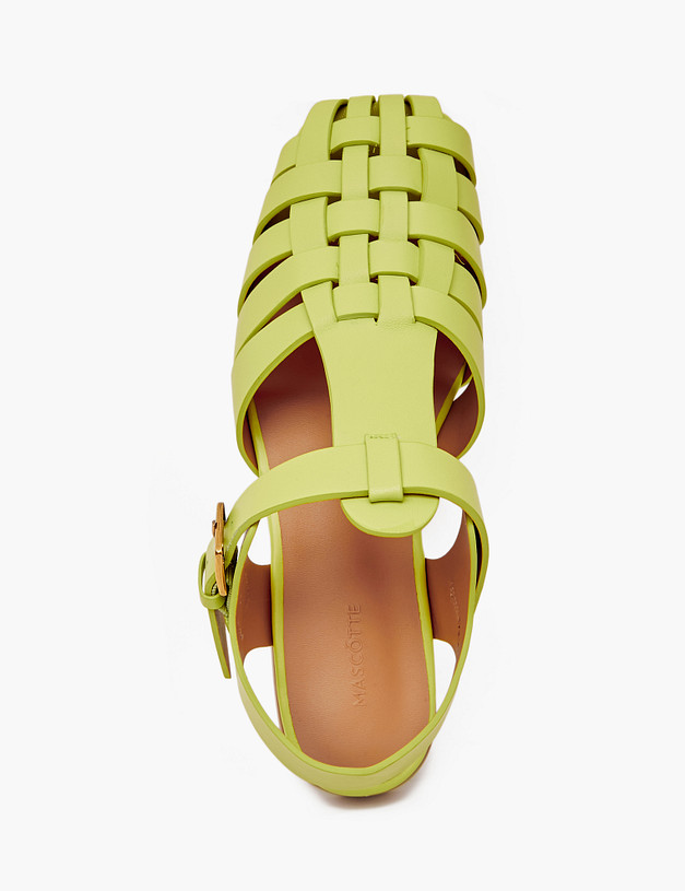 Зеленые женские сандалии MASCOTTE 172-4122014-0504 | ракурс 6