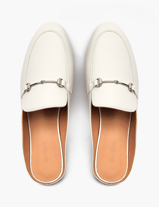 Молочные женские мюли из натуральной кожи MASCOTTE 172-4122111-6536M | ракурс 5