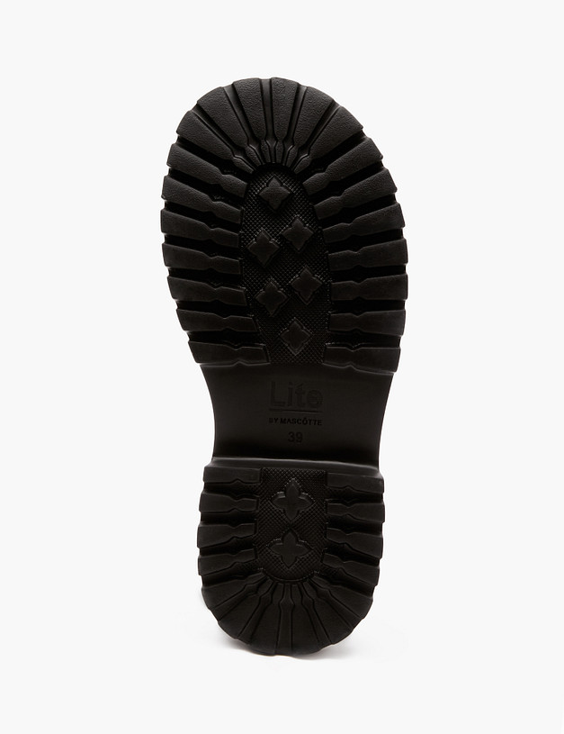 Молочные кожаные женские дерби MASCOTTE 58-412111-0101 | ракурс 5