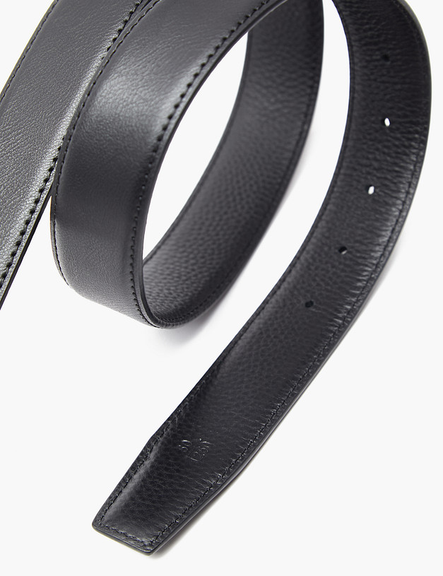 Черный мужской двусторонний ремень MASCOTTE 727-4119-602 | ракурс 5