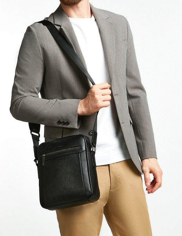 Черная мужская сумка MASCOTTE 604-2222-102 | ракурс 1