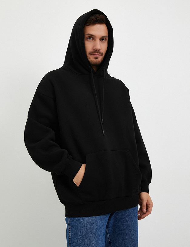 Черное мужское худи MASCOTTE 234-3360-2602 | ракурс 1