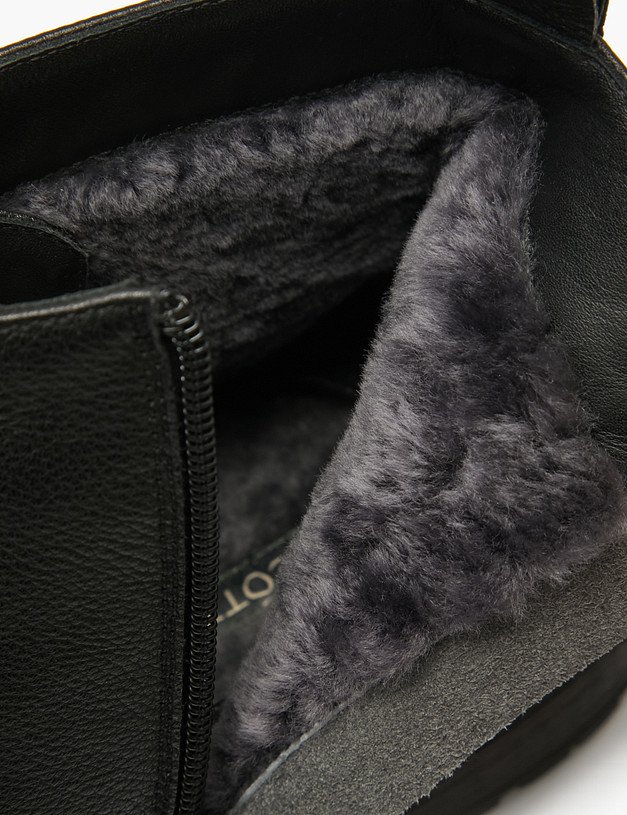 Черные мужские зимние ботинки MASCOTTE 175-523031-8161M | ракурс 6