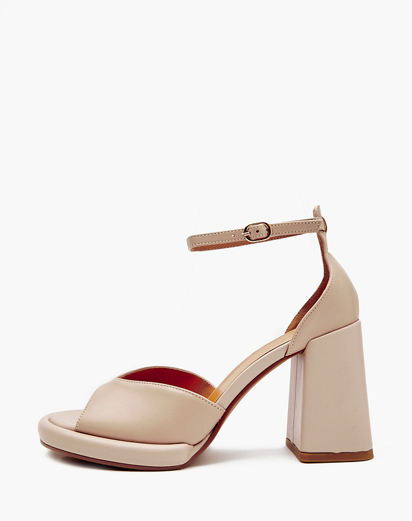 126-413011-3509M Туфли летние женские нат.кожа/нат.кожа беж, Mascotte