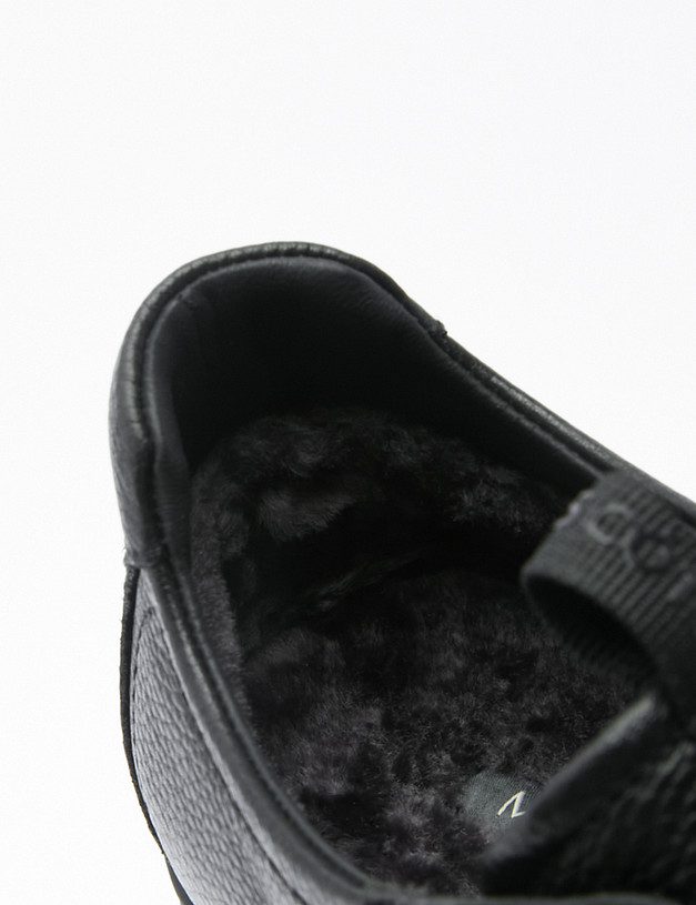 Черные мужские кеды на меху MASCOTTE 22-220931-3131M | ракурс 7 Черные мужские кеды на меху MASCOTTE 22-220931-3131M | ракурс 7