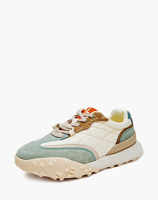 64-411421-0201 Полуботинки для активного отдыха женские текстиль-и.кожа/текстиль молочн-бирюз, Mascotte Lite